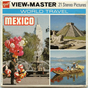 ViewMaster - Mexico - F019 - Vintage - 3 Reel Packet - 1970s views Packet 3dstereo 