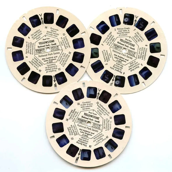 Yellowstone - National Park - View-Master 3 Reel Packet - 1960s - vintage - (ECO-A306-S6A) 3dstereo 