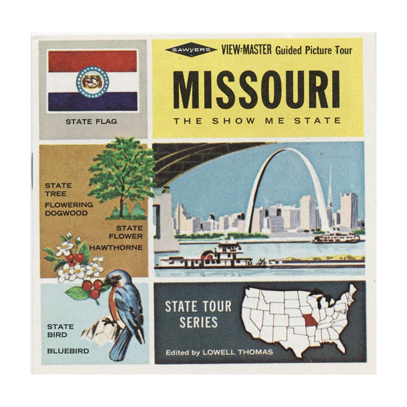 4 ANDREW - Missouri - State Tour Series - View Master 3 Reel Map Packet - A450-S6A Packet 3dstereo 