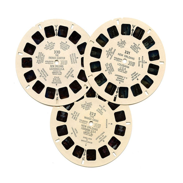 ViewMaster - New Orleans -Vintage 3 Reel Packet - 1960s views (ECO-A946-S5) Packet 3dstereo 