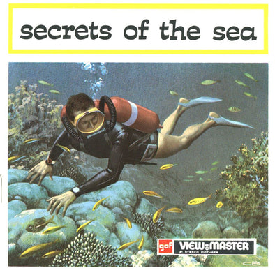 Secrets of the Sea - View-Master 3 Reel Packet - 1972 - vintage - B118E-BG3 Packet 3dstereo 