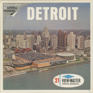 View-Master 3 Reel Packet - Detroit, Michigan and Windsor, Ontario - vintage - (A583-S6A)