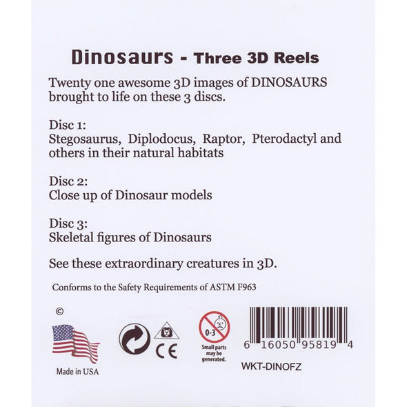 Dinosaurs - 3 Reel Set - New WKT 3dstereo 