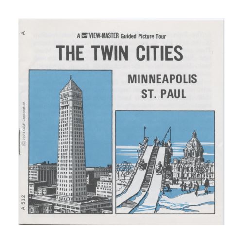 DALIA - Minneapolis - St.Paul the Twin Cities - View Master 3 Reel Packet - 1970s views - vintage - (A512-G3A) Packet 3dstereo 
