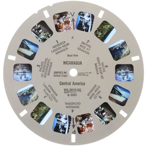 View Master 3 Reel Packet - Nicaragua - 1960s views - vintage - (B020-S6A)
