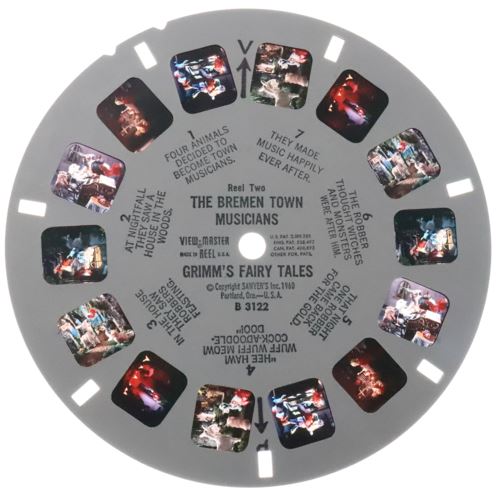 ANDREW - Grimm's Fairy Tales - View Master 3 Reel Packet - 1960s - vintage - (B312-S5) Packet 3dstereo 