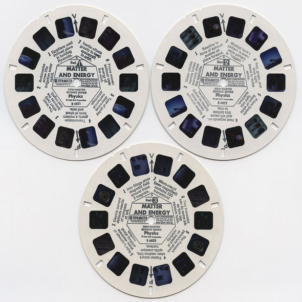 -ANDREW- Matter and Energy - View-Master 3 Reel Packet - 1960s - vintage - (B682-G1A) Packet 3dstereo 