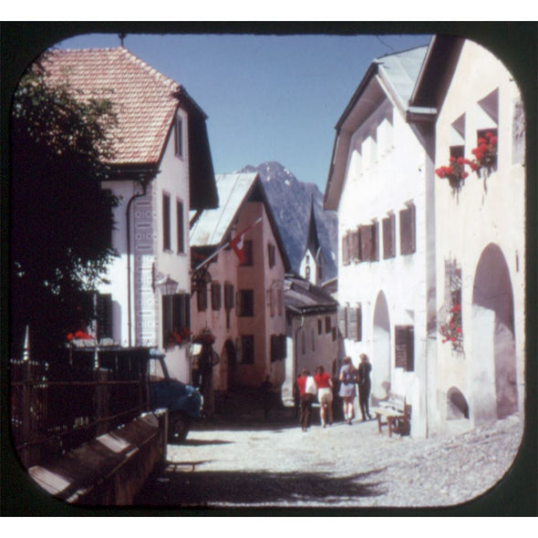 Engadine - Switzerland - View-Master 3 Reel Packet - 1970s views - vintage - C128-BG4 Packet 3Dstereo 