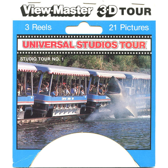 Universal Studios Hollywood No.1 - Jaws - View-Master 3 Reel Set - 1980s - vintage - 5344 VBP 3dstereo 