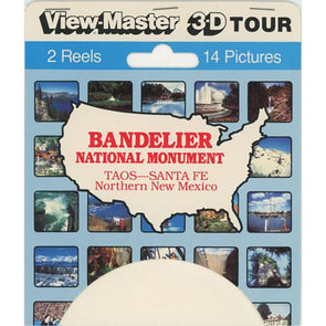 View Master 2 Reel Set on Card - Bandelier National Park - 1987 views - vintage - (8002)