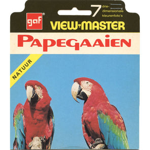 4 ANDREW - Papegaaien (Parrots) - View Master Single Reel on Card - 1975 - vintage - BD146-4-N VBP 3dstereo 