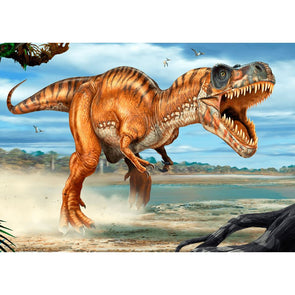 Tyrannosaurus Rex attacking - Dinosaur - 3D Lenticular Postcard Greeting Card Postcard 3dstereo 