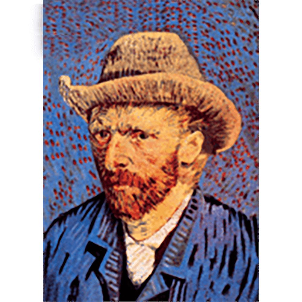 Van Gogh - Self Portrait - 3D Lenticular Postcard Greeting Card