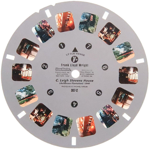 Frank Lloyd Wright - 3 Houses - View-Master 3 Reel Set in Case - Architecture - vintage - 307 Packet 3dstereo 