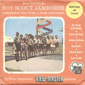 Boy Scout Jamboree - View-Master 3 Reel Packet - 1950s - vintage - 435ABC-S3 Packet 3dstereo 