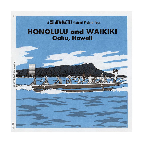 4 ANDREW - Honolulu and Waikiki - View Master 3 Reel Packet - vintage - A123-G3B Packet 3dstereo 