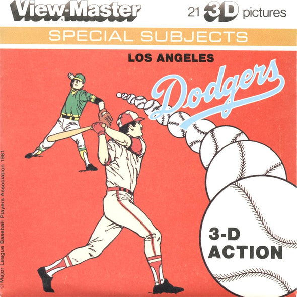 4 ANDREW - Los Angeles Dodgers - View Master 3 Reel Packet - 1981 - vintage - L23-G6 Packet 3dstereo 