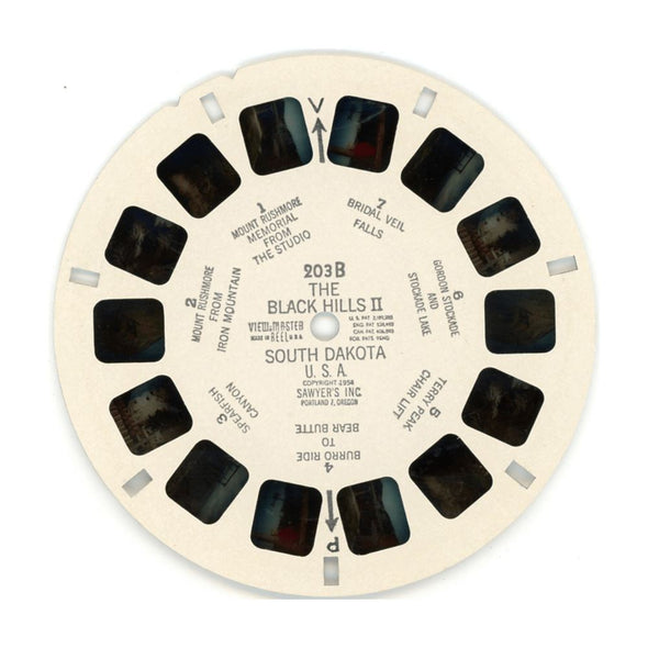 Black Hills and Badlands of South Dakota -Vintage Classic View-Master 3 Reel Packet - 1950s views Packet 3dstereo 