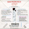 San Francisco California Tour No.1 - View-Master Vintage 3 Reel Packet - 1970s Views - A166 Packet 3dstereo 