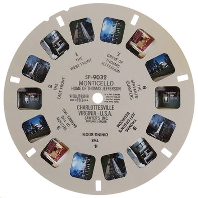 Monticello Charlottesville Virginia USA - View-Master SP Reel - vintage - (SP-9032) 3Dstereo.com 