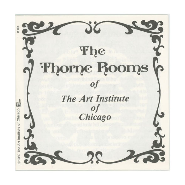 View-Master 3 Reel Packet - Thorne Rooms - The Art Institute of Chicago - Booklet