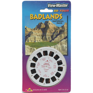 4 ANDREW - Badlands - South Dakota - View-Master 3 Reel Set on Card - 2002 - NEW - 35276 VBP 3dstereo 