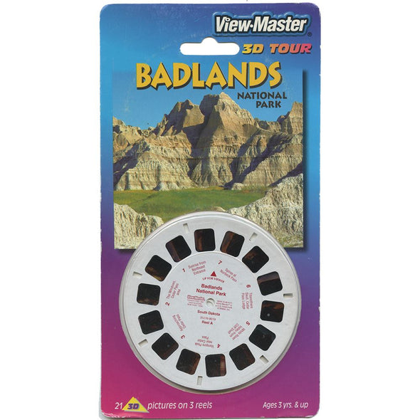 4 ANDREW - Badlands - South Dakota - View-Master 3 Reel Set on Card - 2002 - NEW - 35276 VBP 3dstereo 