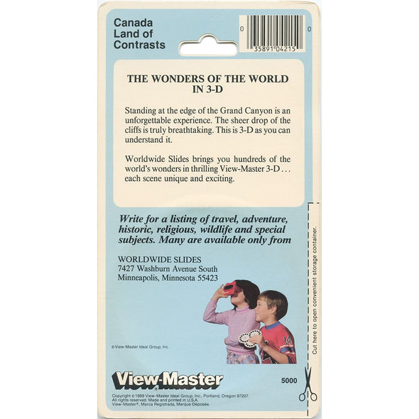 Canada - View-Master 3 Reel Set on Card - 1989 - NEW - 5000 VBP 3dstereo 
