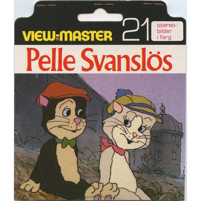 Pelle Svanslös - View-Master 3 Reel Set on Card - 1981 - vintage - BD195-123Z VBP 3dstereo 