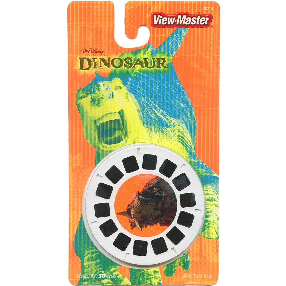 Dinosaur - View-Master 3 Reel Set on Card - 2000 - NEW - 38216 –