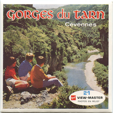 Gorges Du Tarn Cevennes - View-Master 3 Reel Packet - 1970s views- vintage - (zur Kleinsmiede) - (C216F-BGO) Packet 3dstereo 