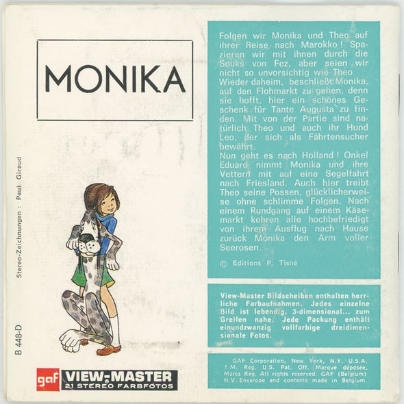 4 ANDREW - Monika - View-Master 3 Reel Packet - vintage - B448D-BG3 Packet 3dstereo 