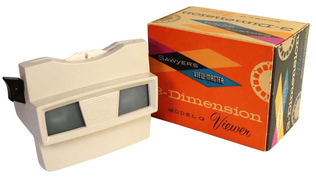 View-Master Model G Viewer - vintage - Albino with Original Box