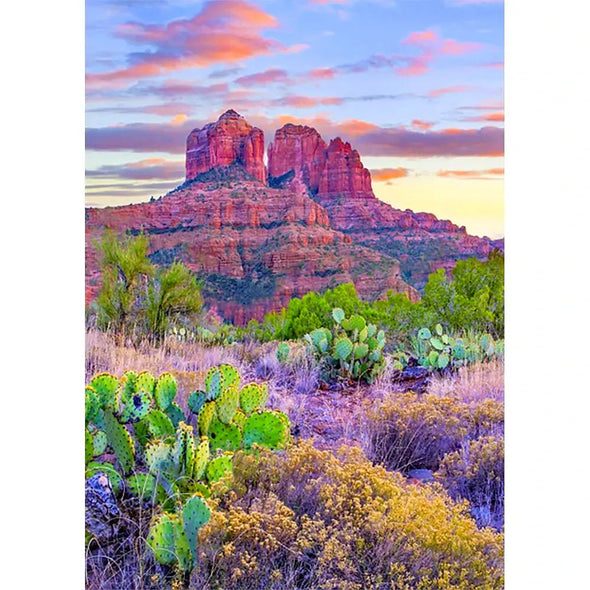 Sedona, AZ: Cathedral Rock - 3D Lenticular Postcard Greeting Card - NEW Postcard 3dstereo 