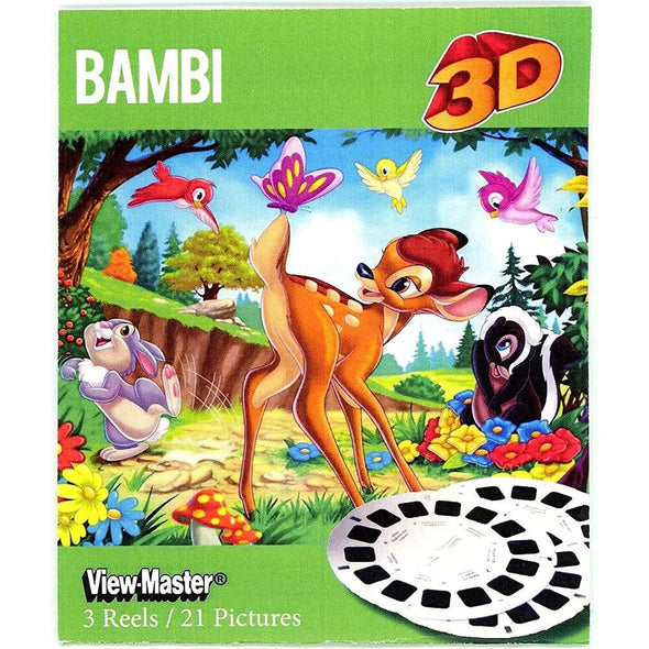 Bambi Disney's - View-Master 3 Reel Set - NEW WKT 3dstereo 