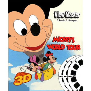 2 Andrew - Mickey's World Tour - View-Master 3 Reel Set - NEW WKT 3dstereo 
