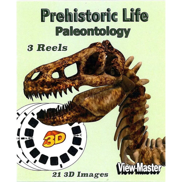 Prehistoric Life - View-Master 3 Reel Set - vintage WKT 3dstereo 