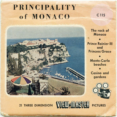11 ANDREW - Principality of Monaco - View-Master 3 Reel Economy Packet - vintage - C115-BS4 Packet 3dstereo 