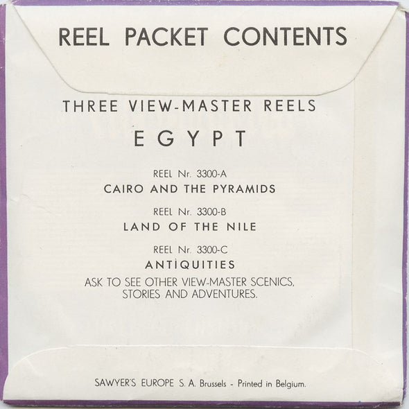 5 ANDREW - Egypt - View-Master 3 Reel Packet - vintage - 3300-A,B,C-BS3 Packet 3dstereo 