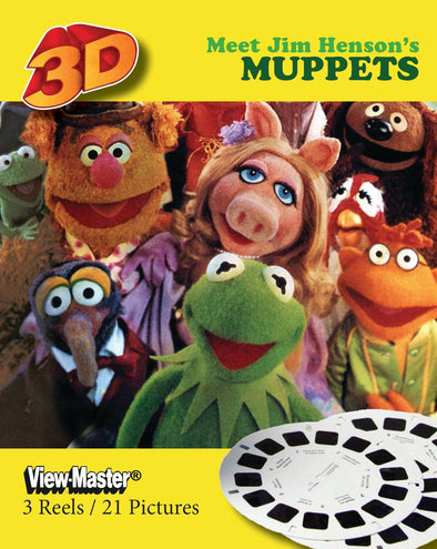 x-Meet Jim Henson's Muppets - View-Master - 3 Reels on Card - New 3dstereo 