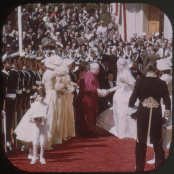 9 ANDREW - The Wedding of Prince Rainier III - View-Master 3 Reel Economy Packet - vintage - 417-A,B,C-BS5 Packet 3Dstereo 