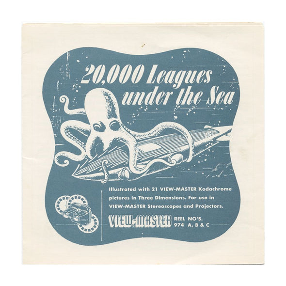 9 ANDREW - 20,000 Leagues Under the Sea - View-Master 3 Reel Economy Packet - vintage - 974-A,B,C-S3 Packet 3Dstereo 