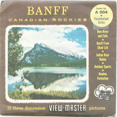 9 ANDREW - Banff - View-Master 3 Reel Economy Packet - vintage - A004-S4 Packet 3Dstereo 
