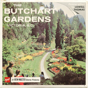 9 ANDREW - The Butchart Gardens - View-Master 3 Reel Economy Packet - vintage - A016-G1A Packet 3Dstereo 