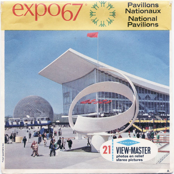 11 ANDREW - Expo 67 - National Pavilions - View-Master 3 Reel Economy Packet - 1967 - vintage - A073-S6A Packet 3dstereo 