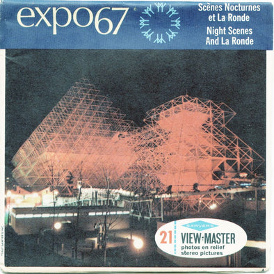 11 ANDREW - Expo 67 - Night Scenes - View-Master 3 Reel Economy Packet - 1967 - vintage - A074-S6A Packet 3dstereo 