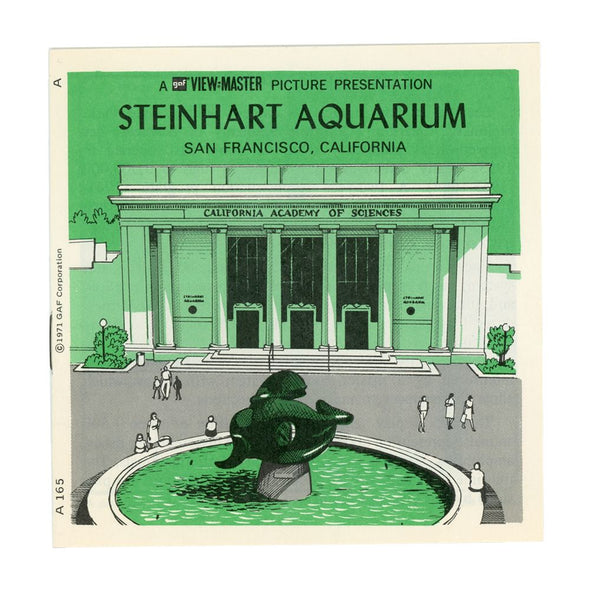 Steinhart Aquarium - ViewMaster 3 Reel Packet - 1971 - vintage Packet 3dstereo 