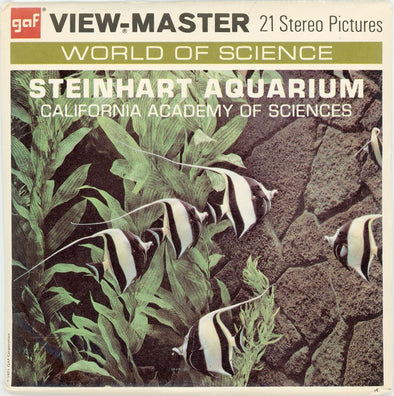 Steinhart Aquarium - ViewMaster 3 Reel Packet - 1971 - vintage Packet 3dstereo 