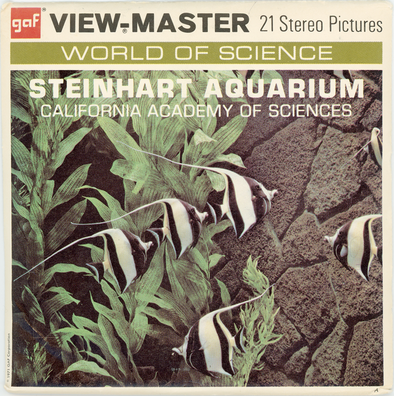 Steinhart Aquarium - ViewMaster 3 Reel Packet - 1971 - vintage