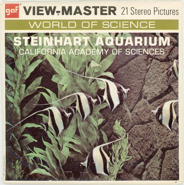 Steinhart Aquarium - ViewMaster 3 Reel Packet - 1971 - vintage Packet 3dstereo 